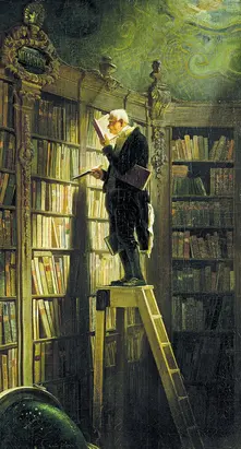 Der Bücherwurm von Carl Spitzweg – Sinnbild für Konzentration beim Lernen