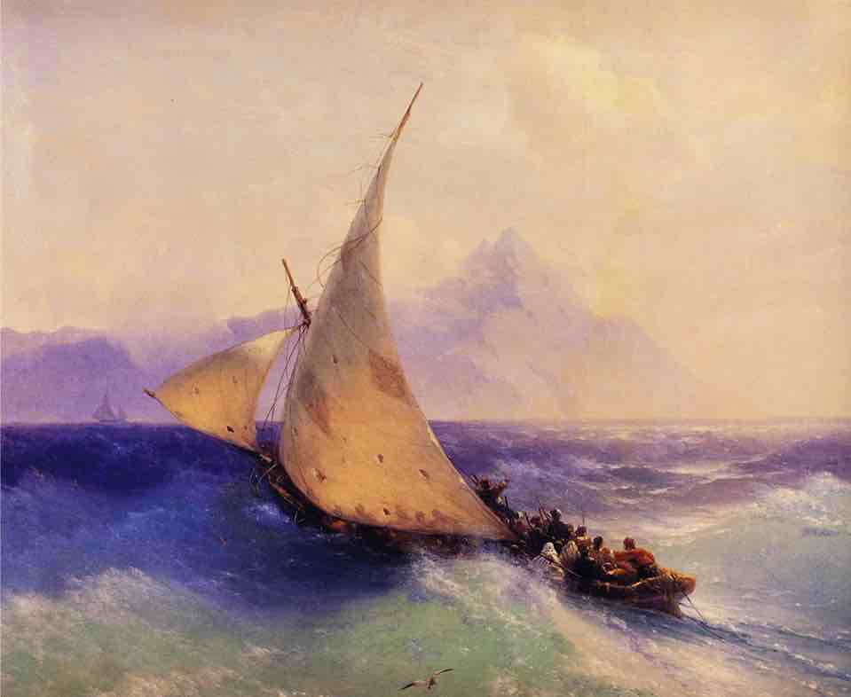 Segelschiff im Sturm von Aiwassowski: Entscheidungen unter Unsicherheit & die Barbell-Strategie